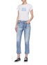 Figure View - Click To Enlarge - 72877 - 'Tufa' colourblock patch pocket tie jeans