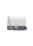 Main View - Click To Enlarge - REBECCA MINKOFF - 'Christy' colourblock medium leather shoulder bag