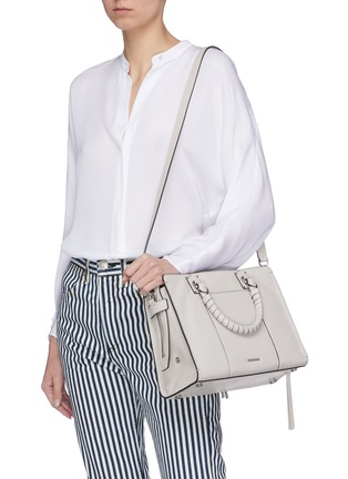 Front View - Click To Enlarge - REBECCA MINKOFF - 'Bree' medium leather satchel bag