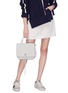Front View - Click To Enlarge - REBECCA MINKOFF - 'Darren' medium convertible leather backpack