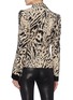 Back View - Click To Enlarge - HAIDER ACKERMANN - Leopard print double breasted cropped tweed jacket