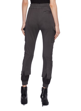Back View - Click To Enlarge - HAIDER ACKERMANN - Patchwork cargo jogging pants