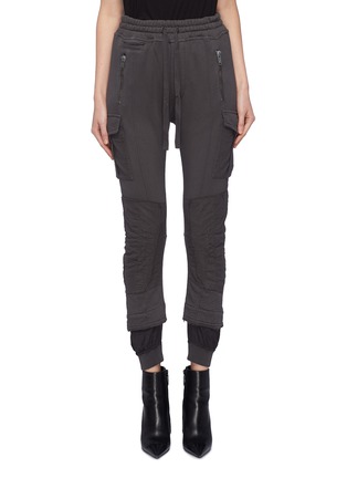 Main View - Click To Enlarge - HAIDER ACKERMANN - Patchwork cargo jogging pants