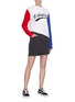 Figure View - Click To Enlarge - ÊTRE CÉCILE - 'Leisure' slogan print contrast sleeve sweatshirt