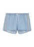 Main View - Click To Enlarge - ÊTRE CÉCILE - Stripe outseam denim drawstring shorts