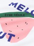  - ÊTRE CÉCILE - 'Melon Out' slogan graphic print colourblock sweatshirt