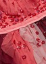 Detail View - Click To Enlarge - NEEDLE & THREAD - 'Rainbow' floral embellished colourblock ruffle tulle dress