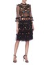 Figure View - Click To Enlarge - NEEDLE & THREAD - 'Pandora' floral embroidered ruffle tiered tulle dress