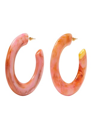 Main View - Click To Enlarge - CULT GAIA - 'Kennedy' marble effect hoop earrings