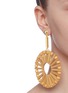 Figure View - Click To Enlarge - CULT GAIA - 'Eva' bamboo hoop drop earrings
