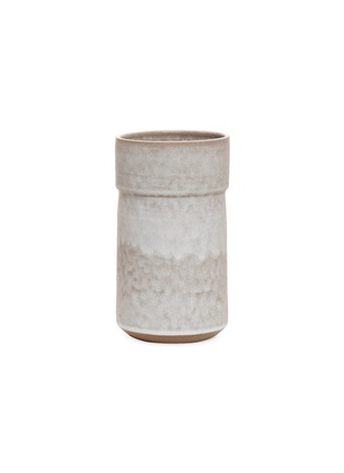 Main View - Click To Enlarge - VICTORIA MORRIS POTTERY - Architectural medium vase – Birch/White