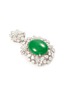SAMUEL KUNG - Diamond jade 18k white gold pendant
