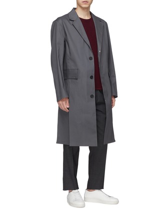 Figure View - Click To Enlarge - MACKINTOSH - Waterproof notched lapel coat