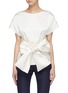 Main View - Click To Enlarge - LEAL DACCARETT - 'Lido' bow tie waistband silk top