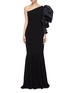 Main View - Click To Enlarge - LEAL DACCARETT - 'Opera' puff sleeve silk one-shoulder dress