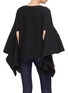 Back View - Click To Enlarge - LEAL DACCARETT - 'Cana' flared ruffle drape sleeve top