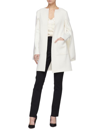 Figure View - Click To Enlarge - LEAL DACCARETT - 'Alexandra' cape sleeve coat