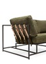 Detail View - Click To Enlarge - STEPHEN KENN STUDIO - Military canvas & blackened steel two seat sofa