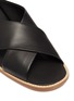 Detail View - Click To Enlarge - VINCE - 'Fairley' cross strap leather slide sandals