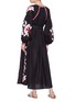 Back View - Click To Enlarge - MARCH11 - 'Rose Power' belted floral embroidered maxi dress