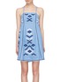 Main View - Click To Enlarge - MARCH11 - 'Rose Power' geometric embroidered tunic dress
