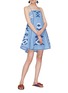 Figure View - Click To Enlarge - MARCH11 - 'Rose Power' geometric embroidered tunic dress