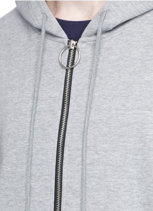 Detail View - Click To Enlarge - D-ANTIDOTE - Slogan print zip hoodie