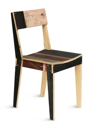 Main View - Click To Enlarge - PIET HEIN EEK - Oak scrapwood chair