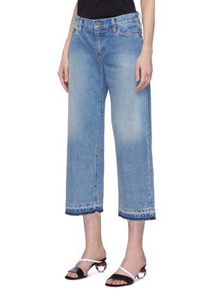 Front View - Click To Enlarge - SIMON MILLER - Let-out cuff denim culottes