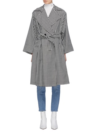 Main View - Click To Enlarge - SIMON MILLER - 'Palomba' belted houndstooth coat