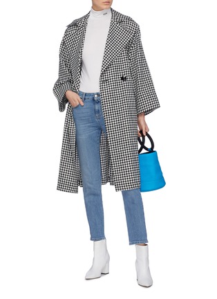 Figure View - Click To Enlarge - SIMON MILLER - 'Palomba' belted houndstooth coat