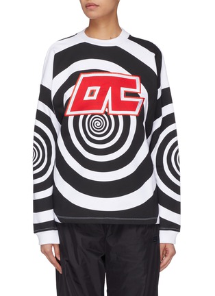 Main View - Click To Enlarge - OPENING CEREMONY - 'Cozy' logo patch graphic print sweatshirt