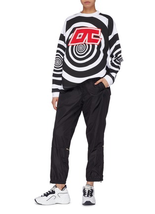 Figure View - Click To Enlarge - OPENING CEREMONY - 'Cozy' logo patch graphic print sweatshirt