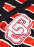  - OPENING CEREMONY - Logo chenille patch stripe oversized varsity cardigan