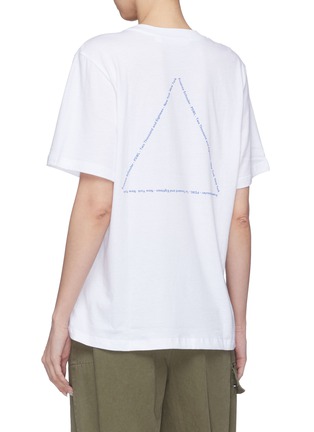 Back View - Click To Enlarge - PROENZA SCHOULER - PSWL 'Pyramid' graphic print T-shirt
