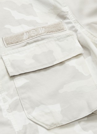  - NIKE - Contrast sleeve camouflage print ripstop shirt jacket