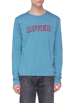 Main View - Click To Enlarge - 10017 - 'Lover' print long sleeve T-shirt