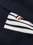 Detail View - Click To Enlarge - THOM BROWNE  - Stripe cashmere knit scarf