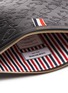 Detail View - Click To Enlarge - THOM BROWNE  - Animal embossed leather document holder