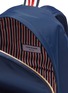 Detail View - Click To Enlarge - THOM BROWNE  - Stripe handle canvas backpack