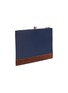 Detail View - Click To Enlarge - THOM BROWNE  - Suede panel canvas document holder