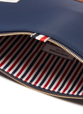 Detail View - Click To Enlarge - THOM BROWNE  - Suede panel canvas document holder