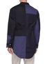 Back View - Click To Enlarge - 10720 - Colourblock patchwork twill coach jacket