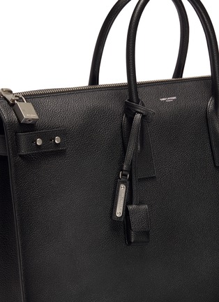 Detail View - Click To Enlarge - SAINT LAURENT - 'Sac de Jour Souple 48h' large leather duffle bag
