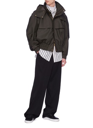 Figure View - Click To Enlarge - FENG CHEN WANG - Detachable hood jacket