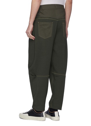 Back View - Click To Enlarge - FENG CHEN WANG - Twill waist panel jogging pants