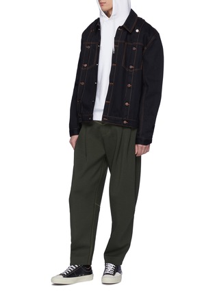 Figure View - Click To Enlarge - FENG CHEN WANG - Twill waist panel jogging pants