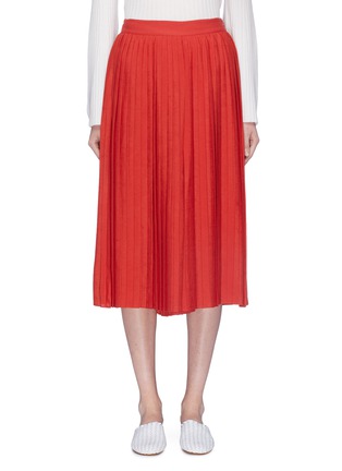 Main View - Click To Enlarge - VINCE - Pleated culottes