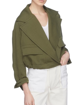 Detail View - Click To Enlarge - VINCE - Notch lapel cropped jacket