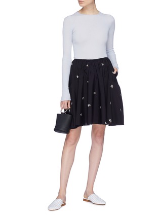 Figure View - Click To Enlarge - VINCE - Floral print skirt